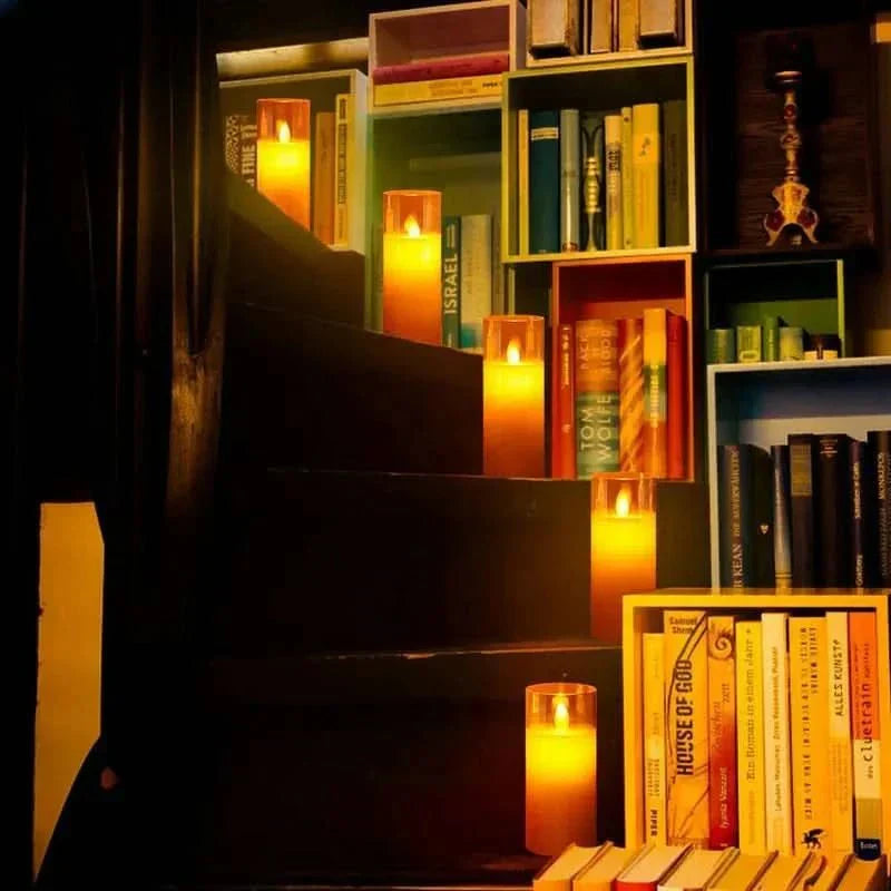 LumaNest Essentials Candles Cordless Set For Warm Safe Light