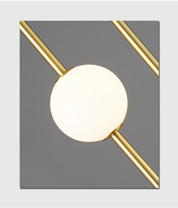 Moole Doon Nordycka szklana kula wisząca lampa minimalistyczne oświetlenie pokoju