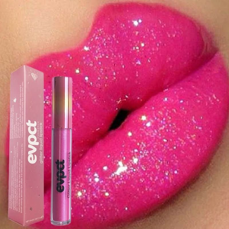 Aurora Lip Waterproof Glitter Lipstick With Long-Lasting Shine