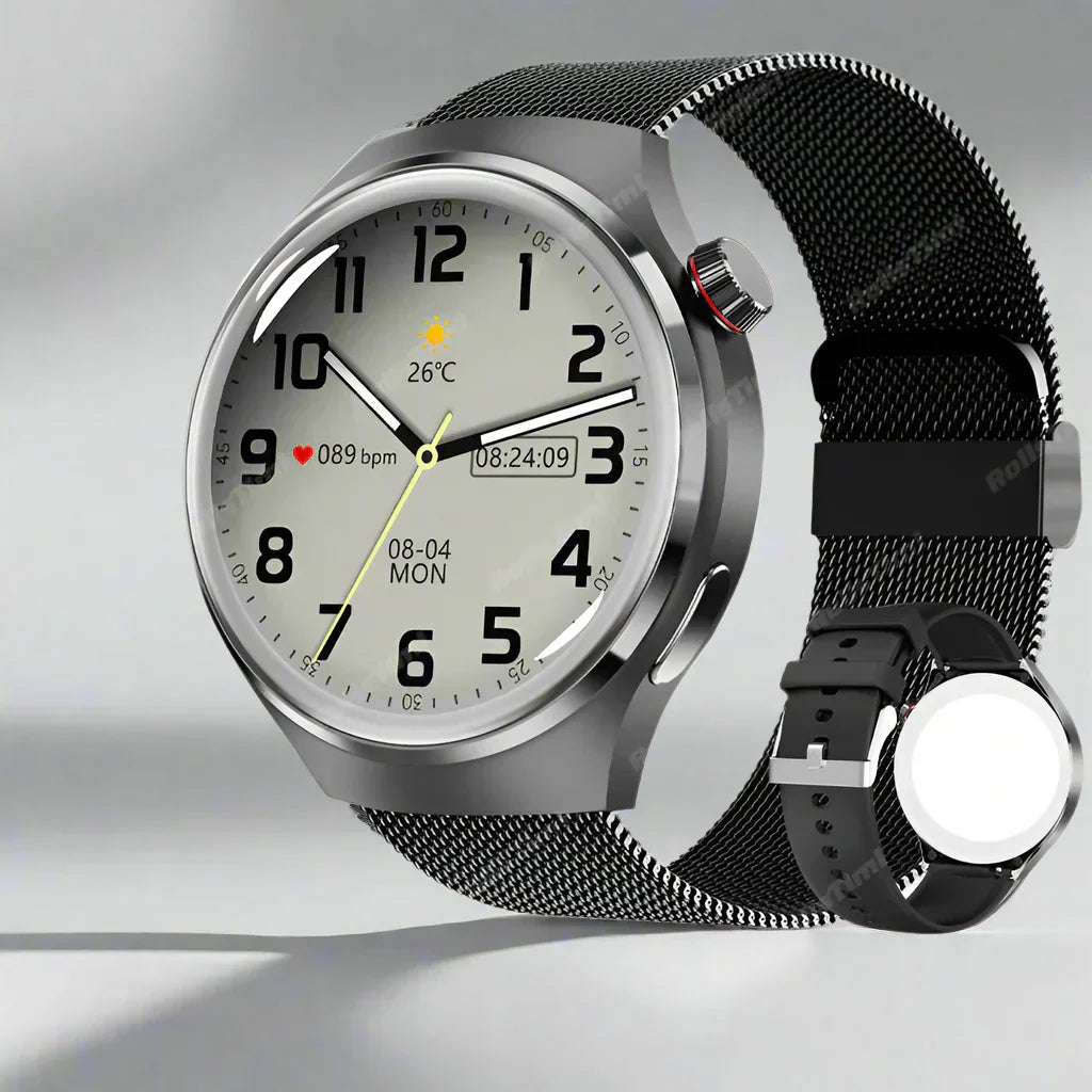 Montre connectée Ares Pro 2024 – NFC, moniteur de santé, GPS et appels Bluetooth | Fervei
