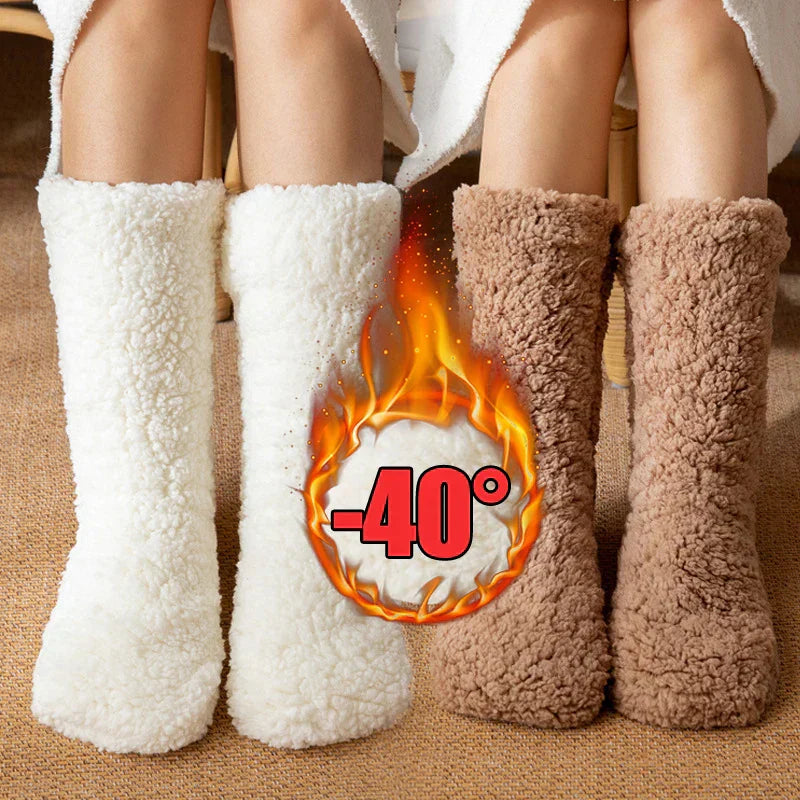 Emma's Cozy Luxe Cashmere Thermal Socks for Women Soft Winter Lounge Socks