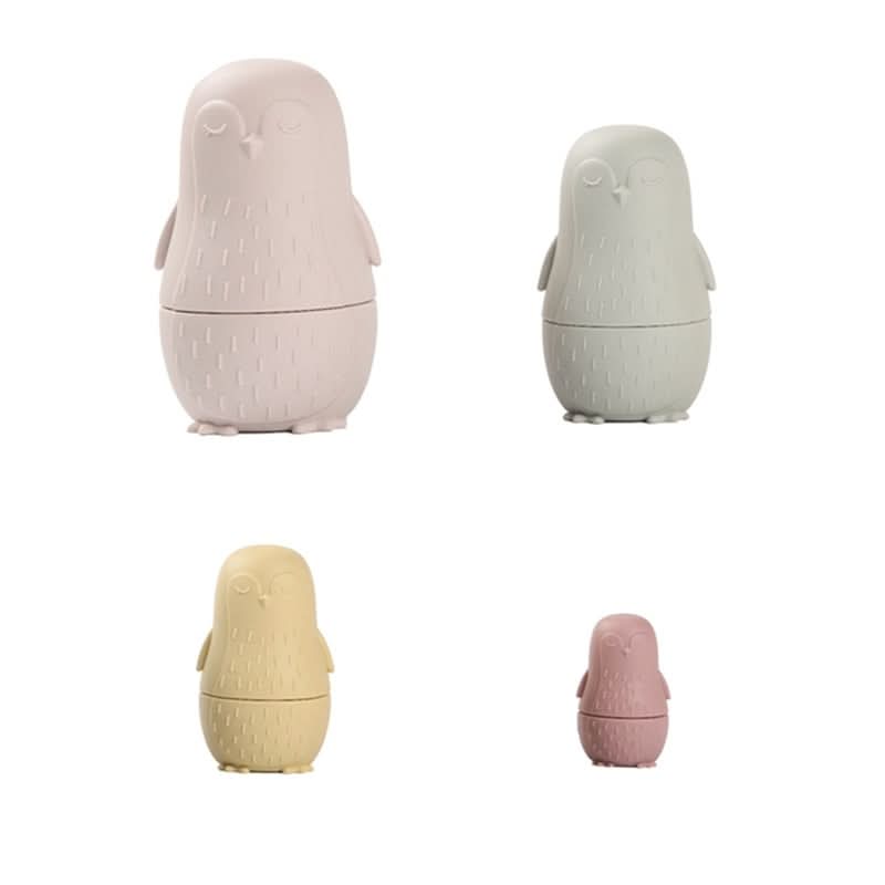 BrightNest Stackable Silicone Nesting Dolls for Fine Motor Skills