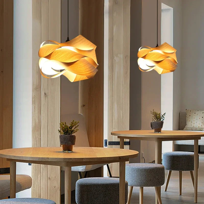 Handcrafted Southeast Asian Wood Pendant Lights By Everwood