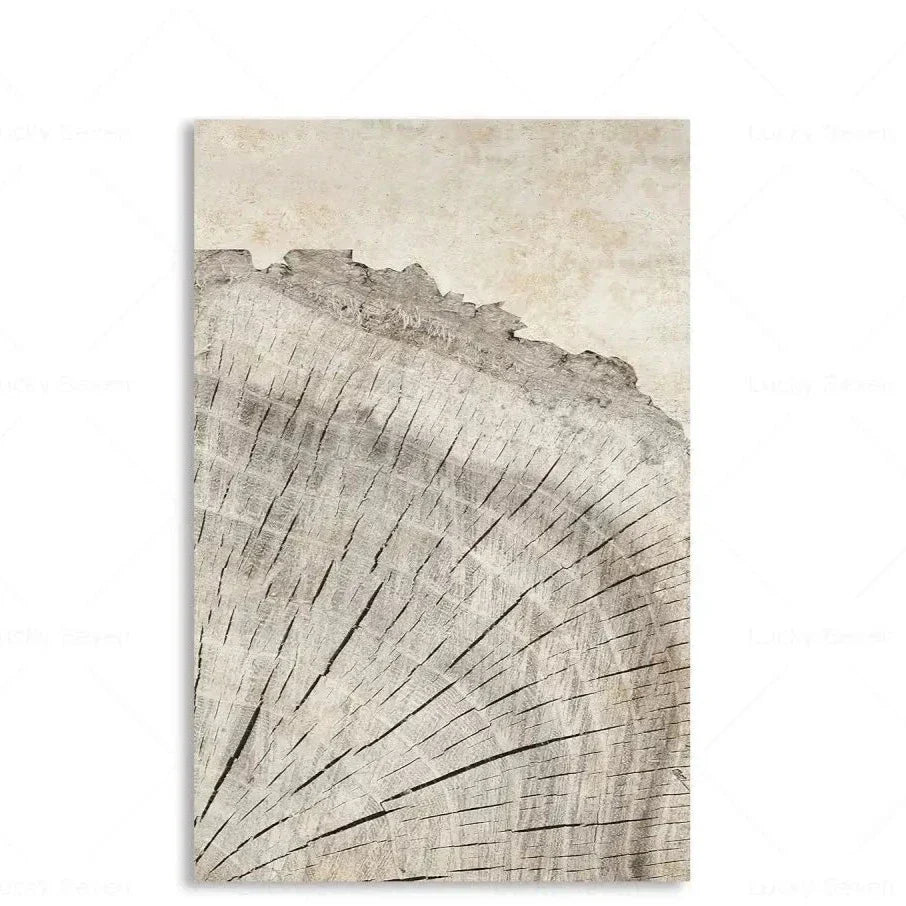 Tree Ring Abstract Canvas Art For Modern Living Room And Bedroom Decor
