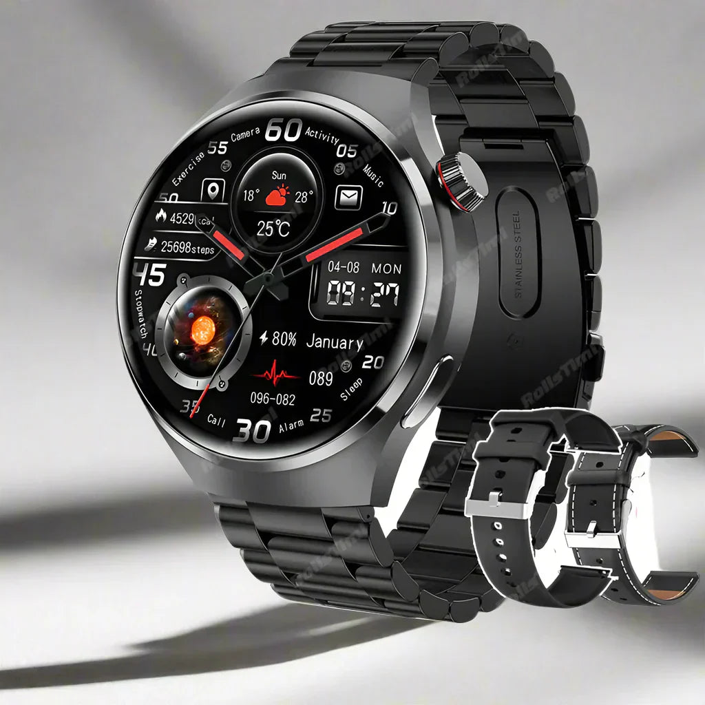 Montre connectée Ares Pro 2024 – NFC, moniteur de santé, GPS et appels Bluetooth | Fervei