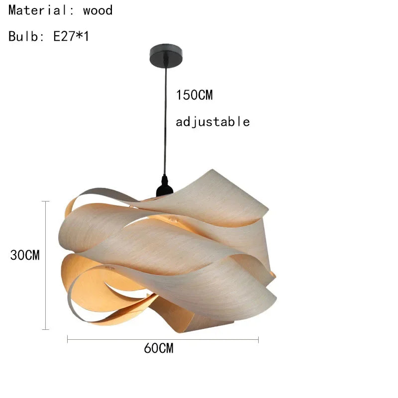 Handcrafted Southeast Asian Wood Pendant Lights By Everwood