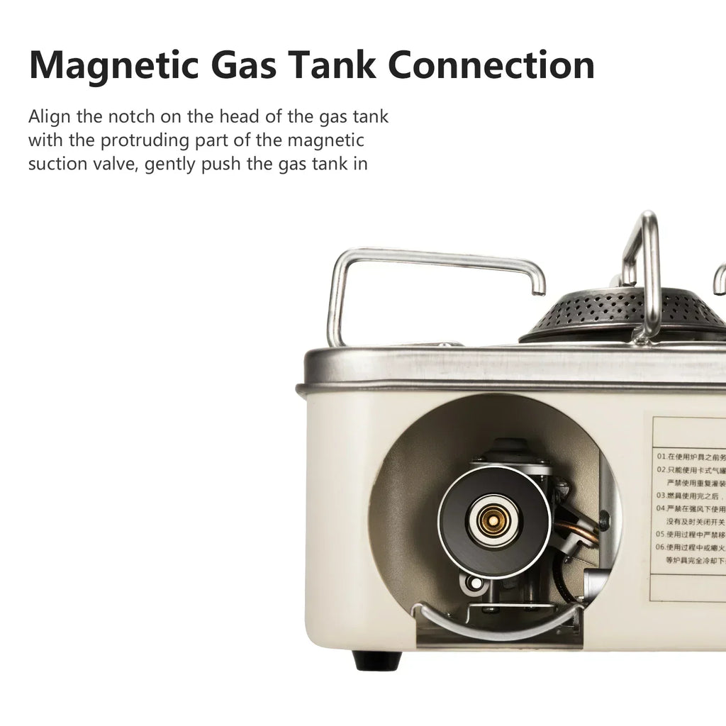 2800W Portable Gas Camping Stove For Outdoor Cooking | Fervei