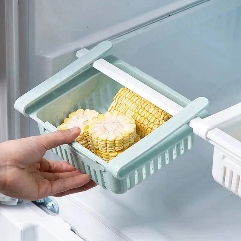 FridgeFlex Pull Out Hanging Box For Eggs Fruit And Kitchen Organization