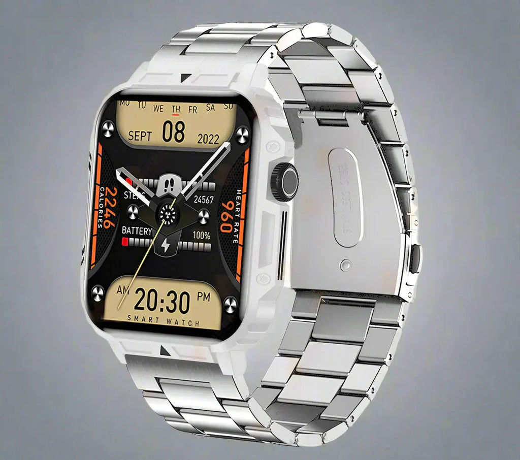 Wytrzymały smartwatch Apollo 2024 z funkcją dzwonienia przez Bluetooth, krokomierzem i wodoodpornością IP68