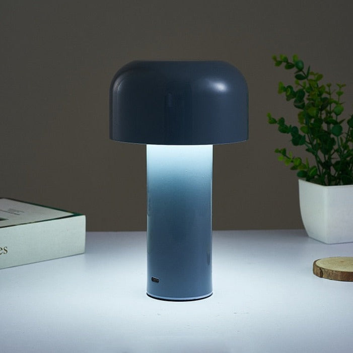 Lunetta Cordless Mushroom Table Lamp in Italian Style
