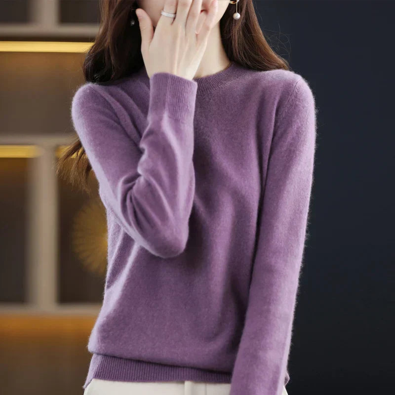 Charlotte Cashmere Wool Sweater 100 Percent Classic Knit