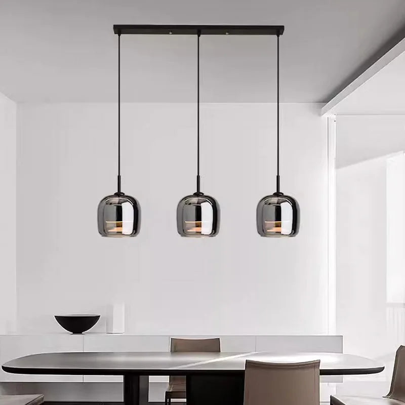 Nova Glass LED Pendant Light Modern Chandelier Fixture