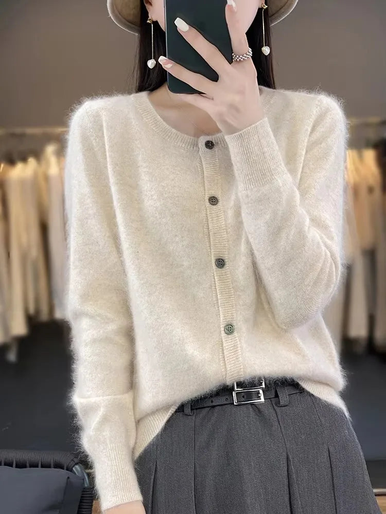 Celine Pure Cashmere Sweater Cardigan For Winter Warmth