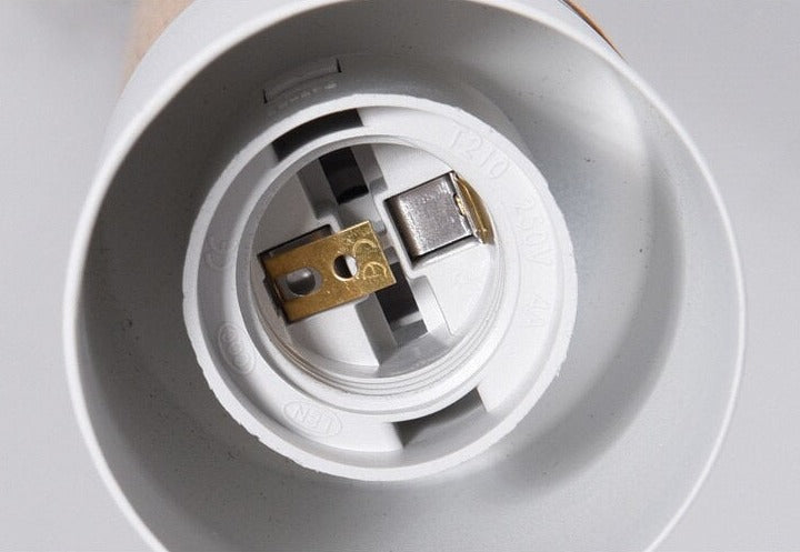Aurelo Wood & Metal Cylinder Pendant Light Brushed Nickel
