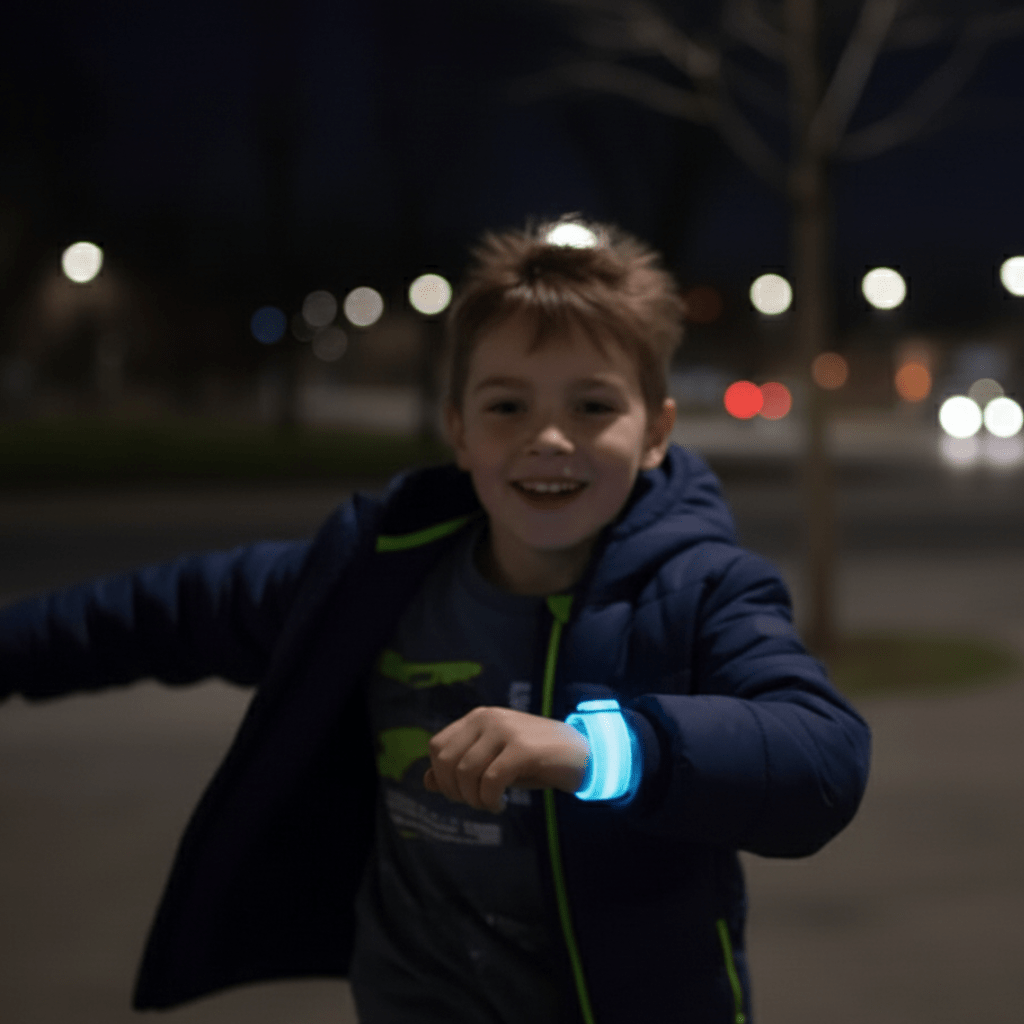 BrightGuard LED-sikkerhedslampe til børn, vandtæt og meget reflekterende