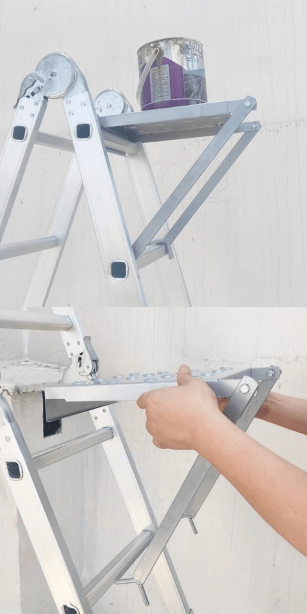 SafeStep Ladder Stabilizer Turns Your Ladder Into a Safe Work Surface