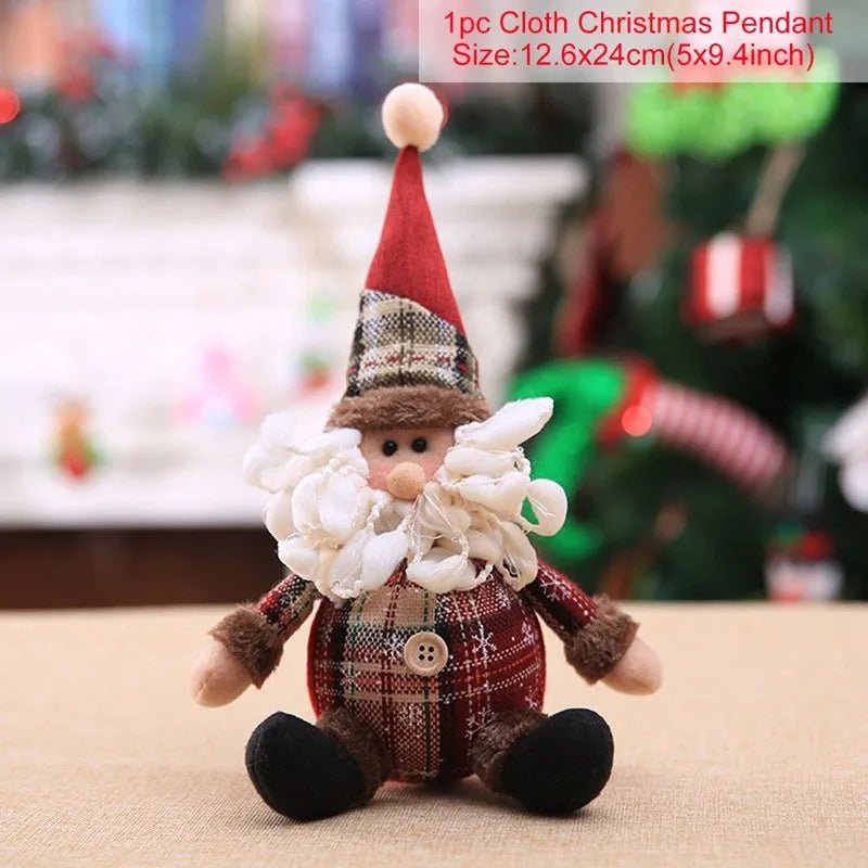 NoelLuxe panenka Santa Claus pro elegantní vánoční dekoraci