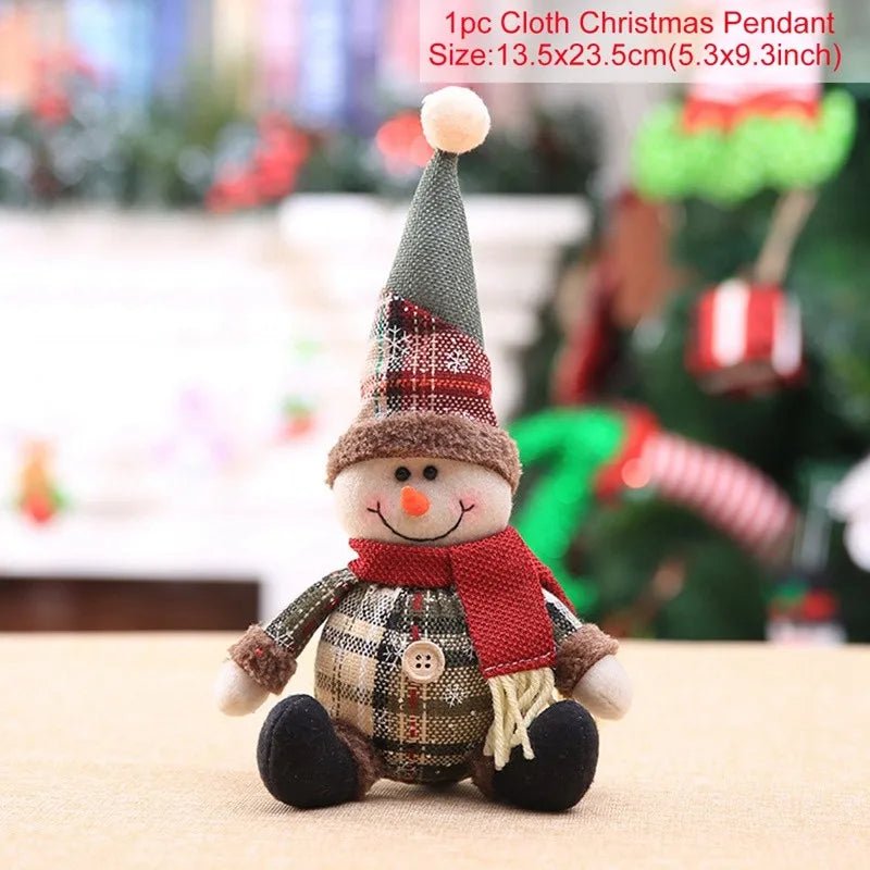 NoelLuxe panenka Santa Claus pro elegantní vánoční dekoraci