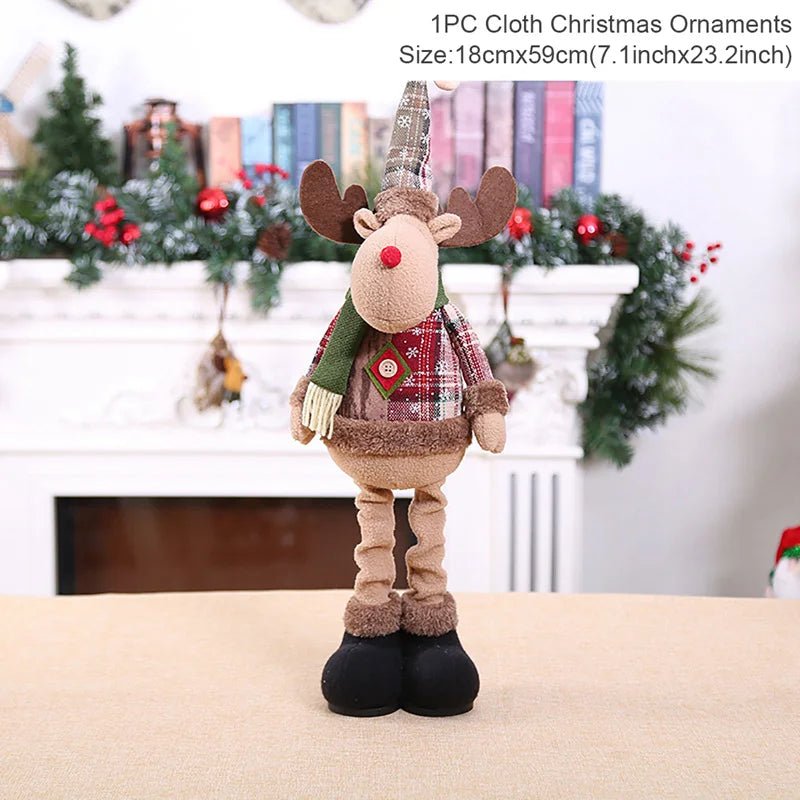 NoelLuxe panenka Santa Claus pro elegantní vánoční dekoraci