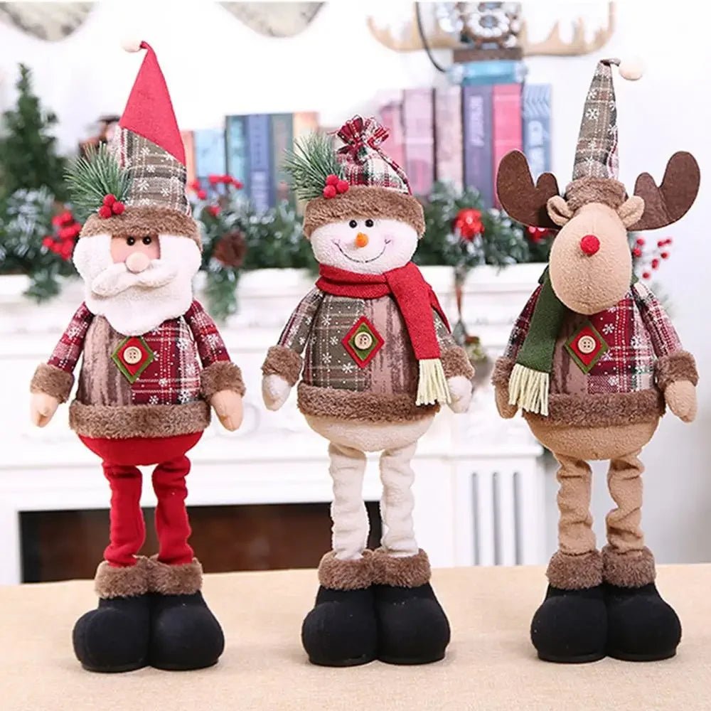 NoelLuxe panenka Santa Claus pro elegantní vánoční dekoraci