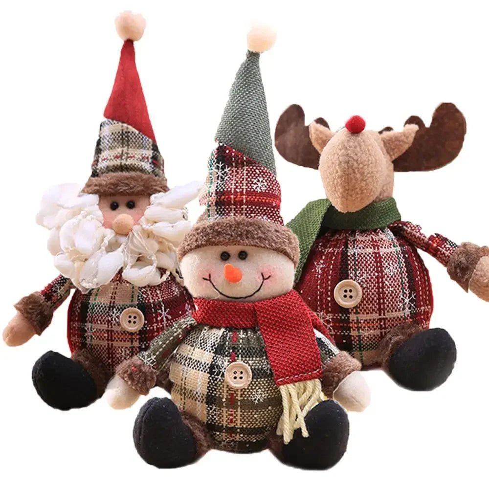 NoelLuxe panenka Santa Claus pro elegantní vánoční dekoraci