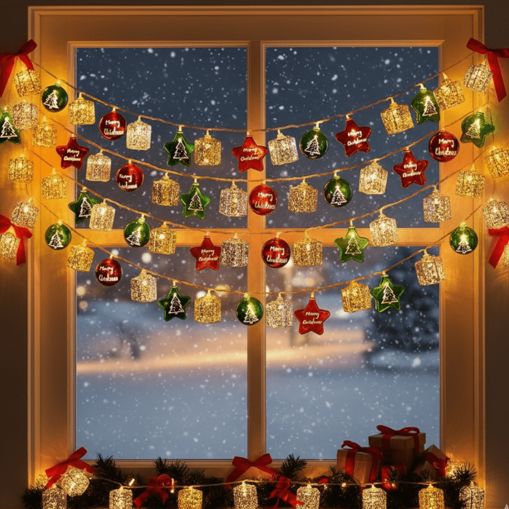NovaGlow Long LED String Lights With Flexible Wire Design