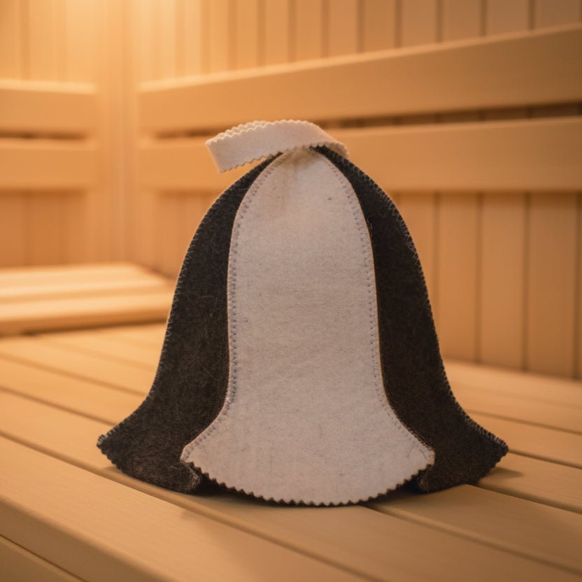 ThermaGuard Tepelně ochranná sauna čepice v ruském stylu pro relaxační saunování
