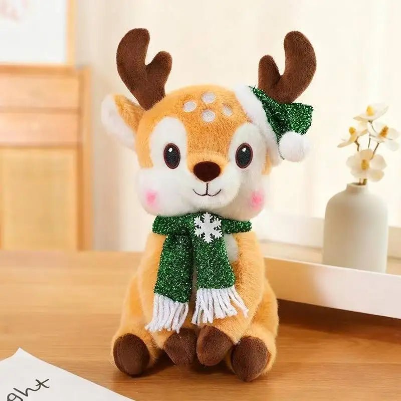 SnuggleScarf Charming Christmas Plush Doll With Cartoon Design