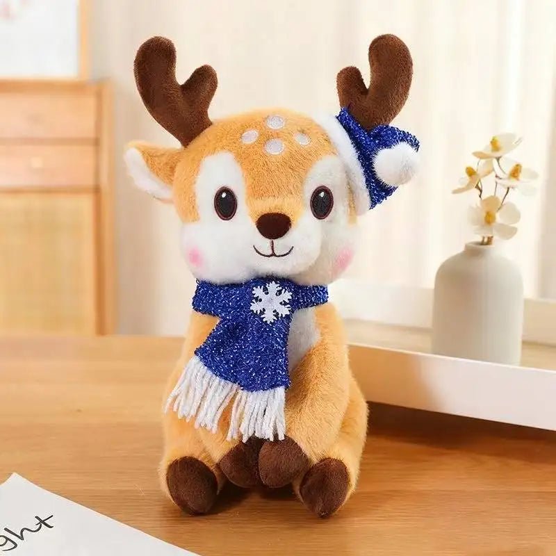 SnuggleScarf Charming Christmas Plush Doll With Cartoon Design