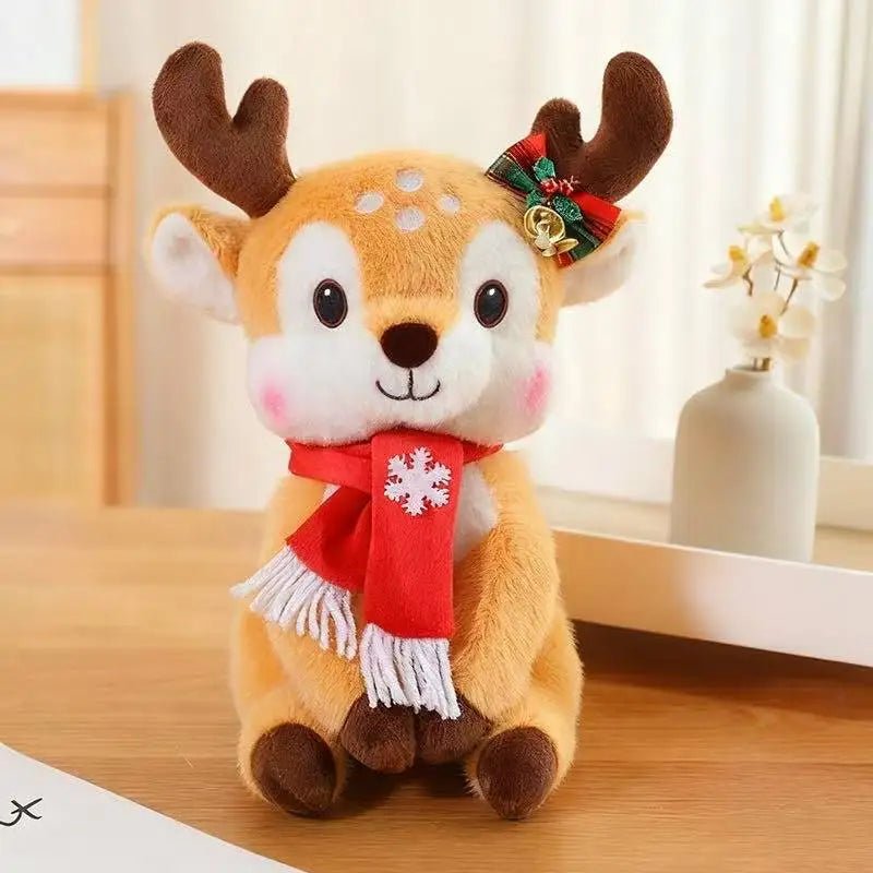 SnuggleScarf Charming Christmas Plush Doll With Cartoon Design