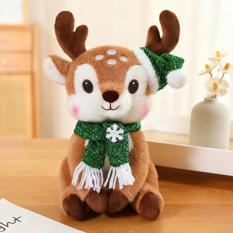 SnuggleScarf Charming Christmas Plush Doll With Cartoon Design