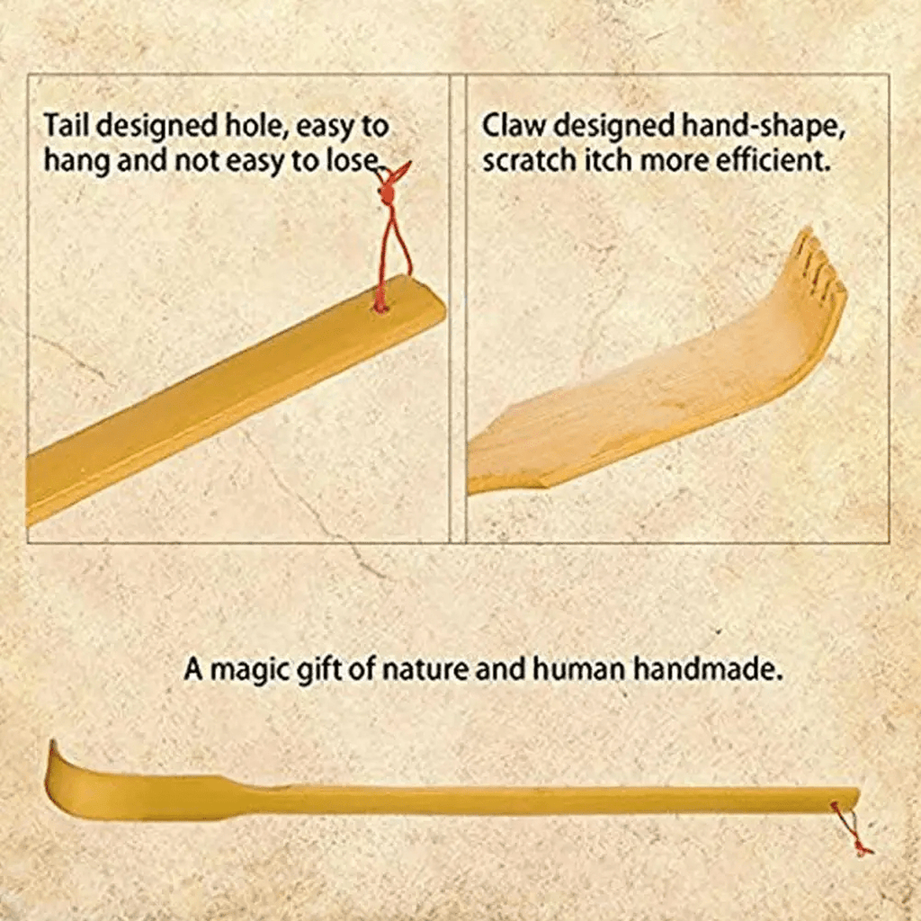 BambooEase Handmade Back Scratcher Eco Friendly Itch Relief Tool