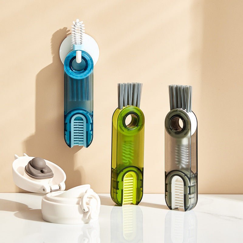 TriClean Spazzola Pulente A Tre Teste Per Bicchieri E Bottiglie