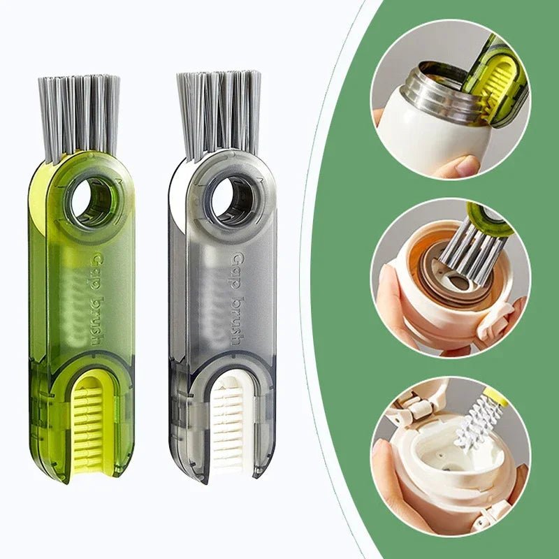 TriClean Spazzola Pulente A Tre Teste Per Bicchieri E Bottiglie