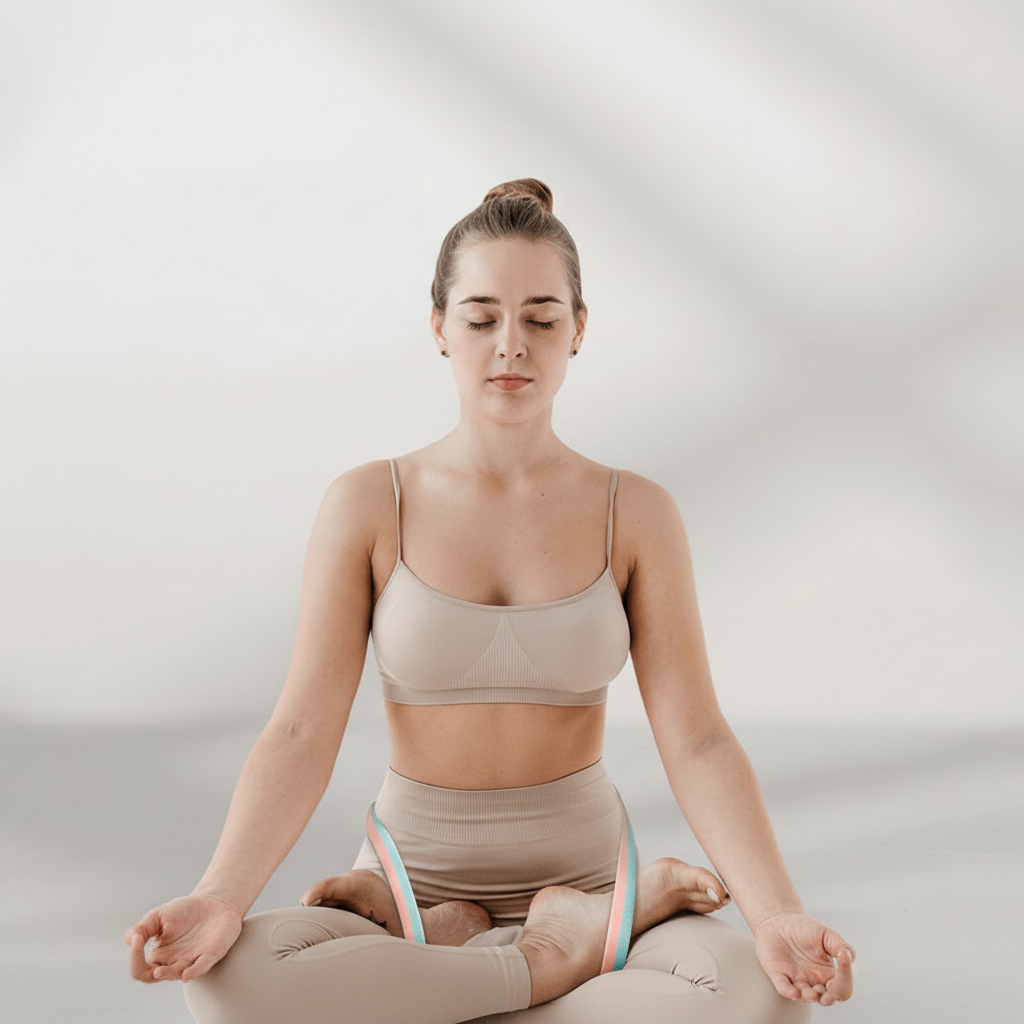 FlexEase Adjustable Yoga Strap For Stretching And Flexibility
