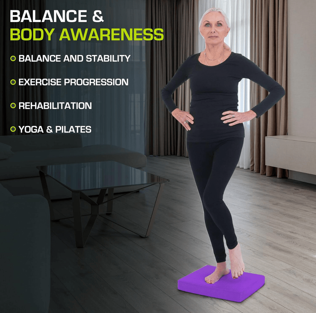 GripFlex Rutschfeste Schaumstoffmatte für Yoga und Stabilitätstraining