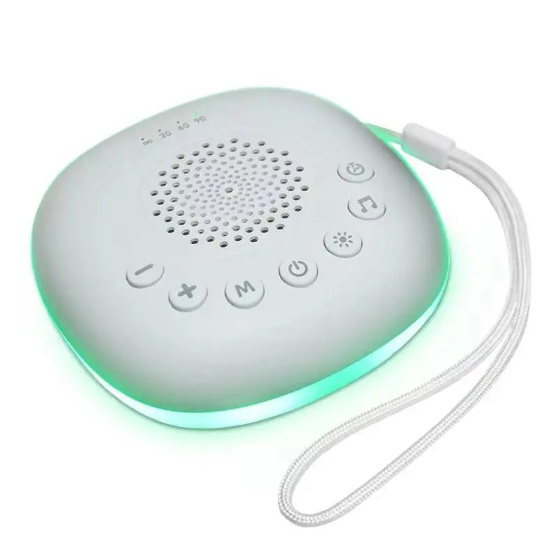 LumaRest Cestovní Box s Bílým Šumem a 20 Relaxačními Zvuky a LED Noční Lampou