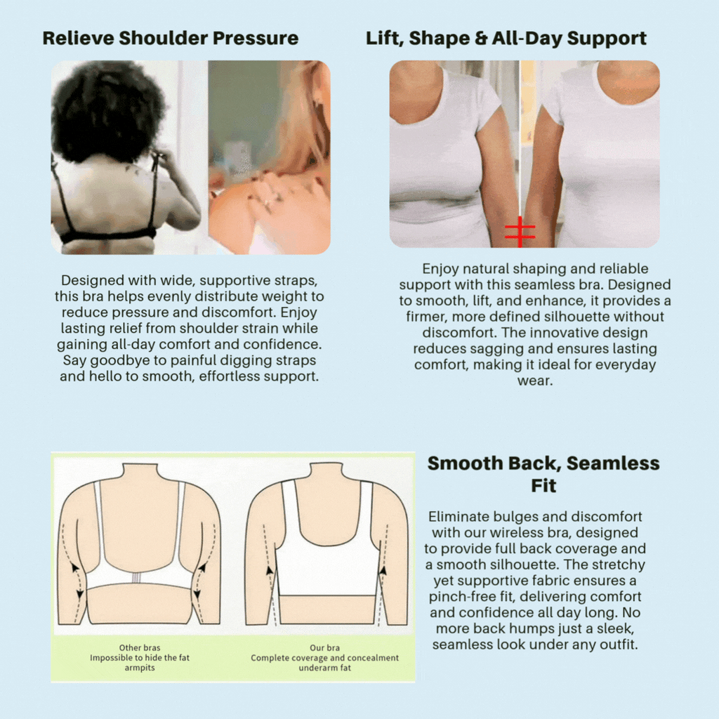 AstraLift Wireless Bra for All-Day Comfort and Support