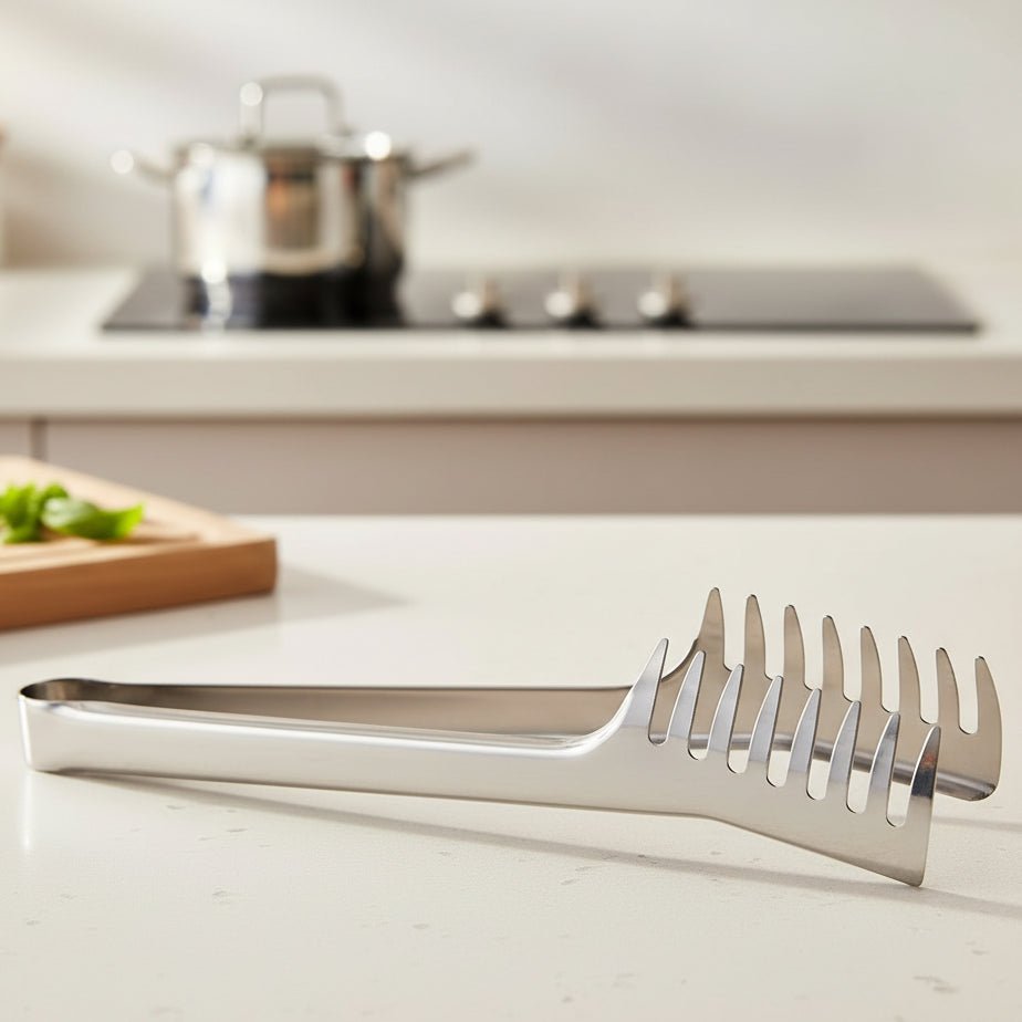 ProServe Ergonomische Servierzange aus Edelstahl für Pasta und mehr
