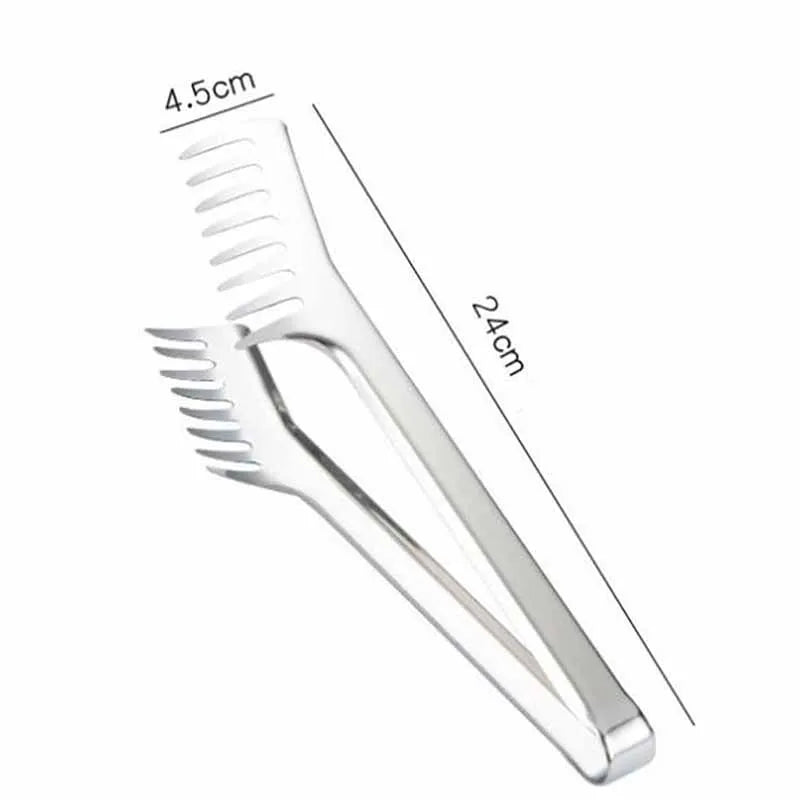 ProServe Ergonomische Servierzange aus Edelstahl für Pasta und mehr