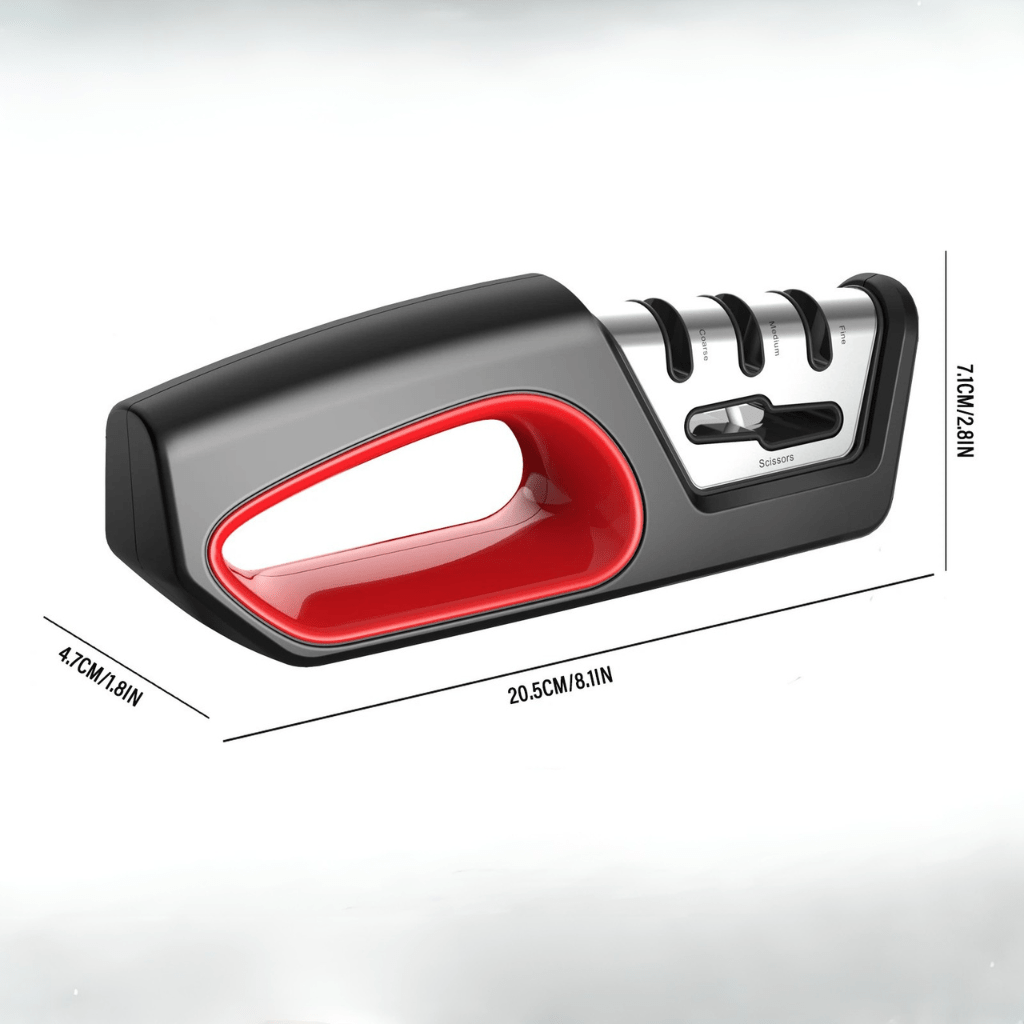 EdgeForge 4-In-1 Knife Sharpener And Scissor Polisher, Ergonomic Kitchen Tool