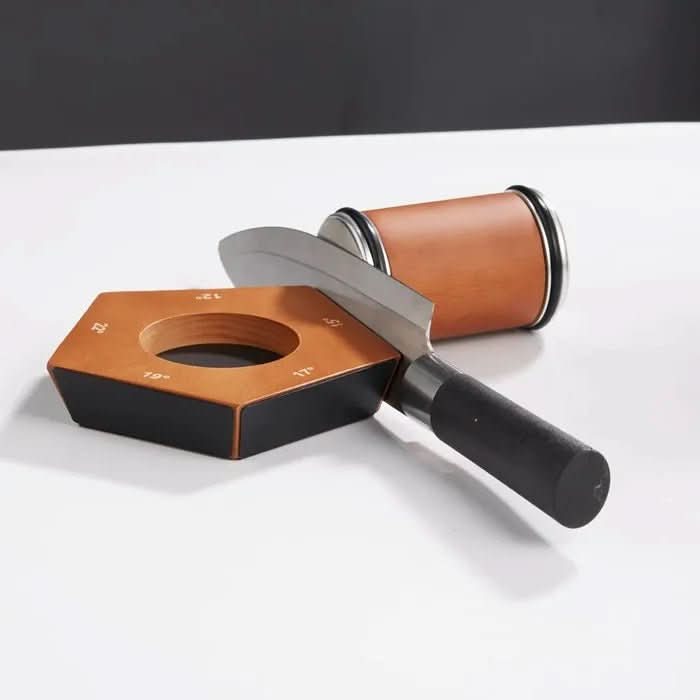 Afilador Manual de Cuchillos EdgeFlow con 5 Ángulos Ajustables para Cuchillos Afilados