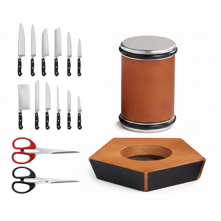 Afilador Manual de Cuchillos EdgeFlow con 5 Ángulos Ajustables para Cuchillos Afilados