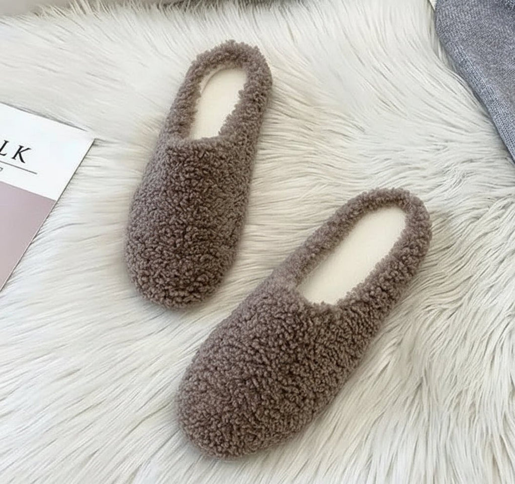 Snow Haven Cozy Women's Winter Slippers With Artificial Wool Lining