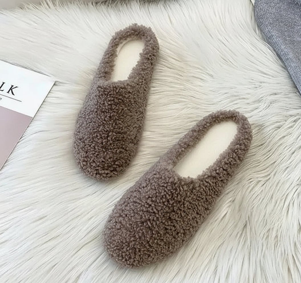 Snow Haven Cozy Women's Winter Slippers With Artificial Wool Lining