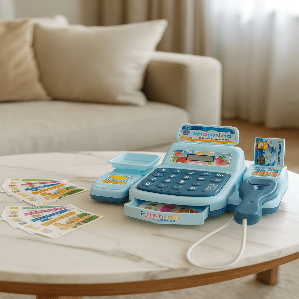 Registratore di Cassa Interattivo CashPlay Till con Luci, Suoni e Divertimento Educativo