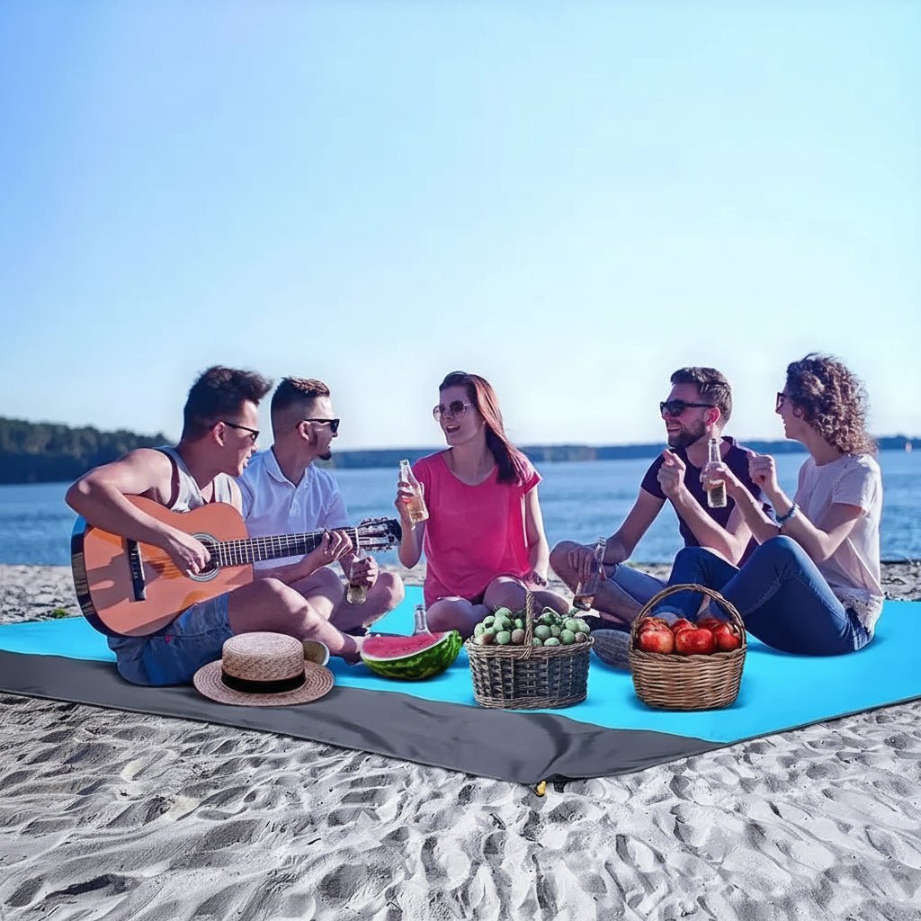 SeaBreeze extra große wasserdichte Outdoor-Stranddecke zur Entspannung