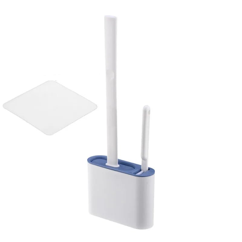 NovaSil Silicone Toilet Brush With Holder For Hygienic Underrim Cleaning