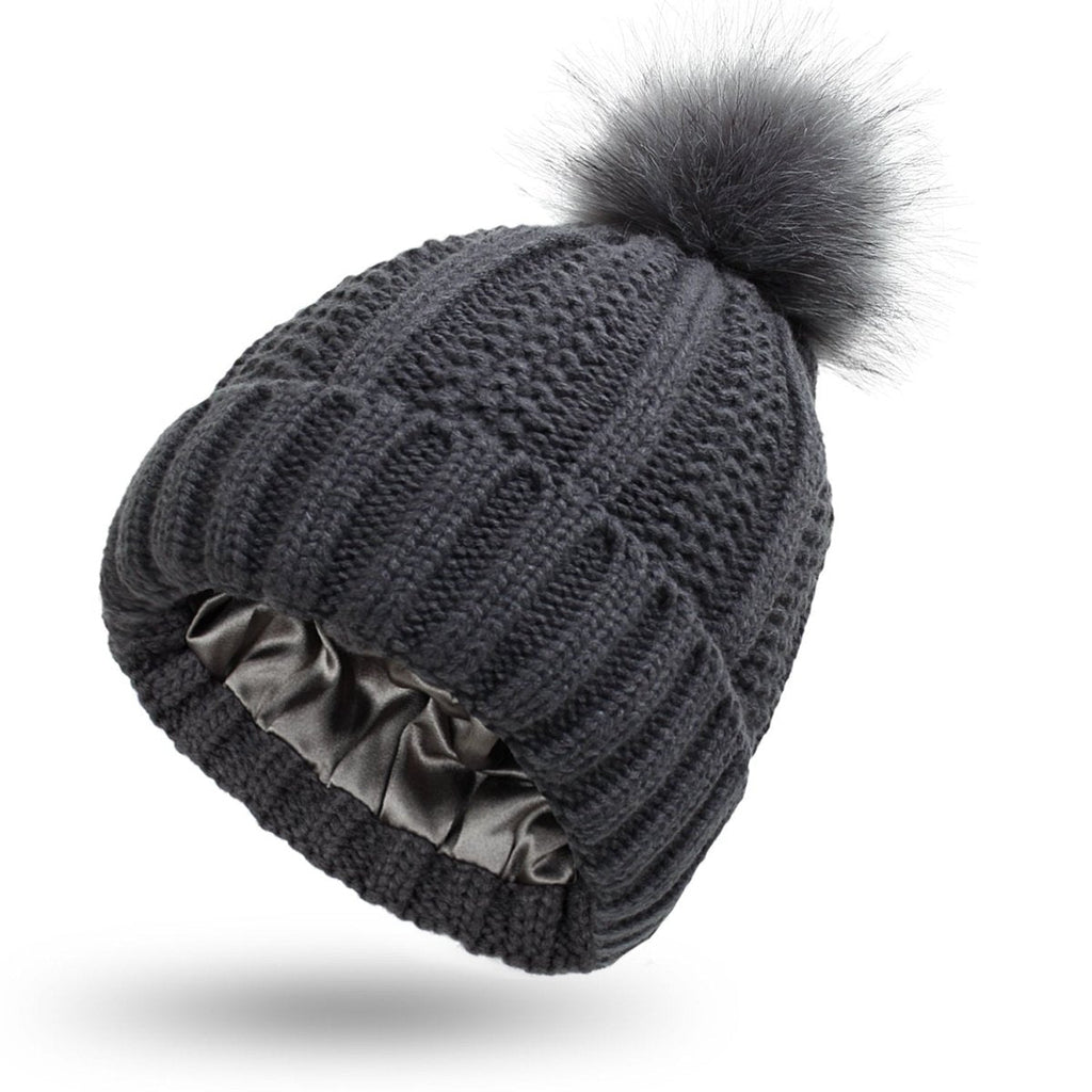 NovaCap Gorro Pom-Pom Antiestático Para Proteção Saudável do Cabelo