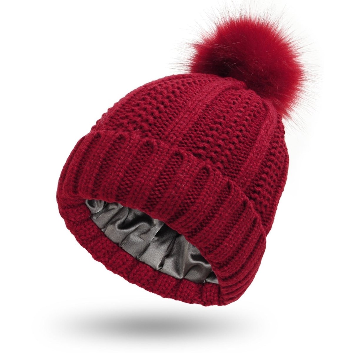 NovaCap Gorro Pom-Pom Antiestático Para Proteção Saudável do Cabelo